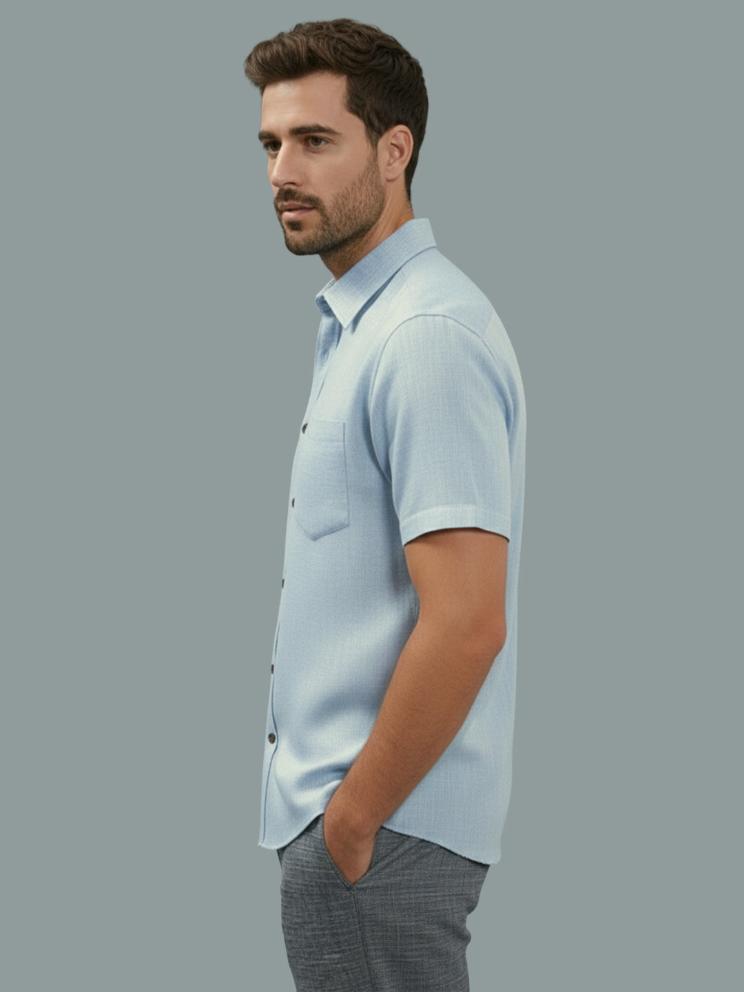 BULL FIRE Half Sleeve Spread Collar Cotton Regular Shirt for men