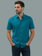 BULL FIRE Half Sleeve Spread Collar Cotton Regular Shirt for men