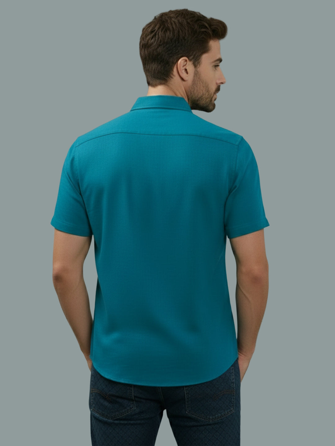 BULL FIRE Half Sleeve Spread Collar Cotton Regular Shirt for men