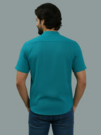 BULL FIRE Half Sleeve Chinese Collar Cotton Regular Fit Shirt For Men