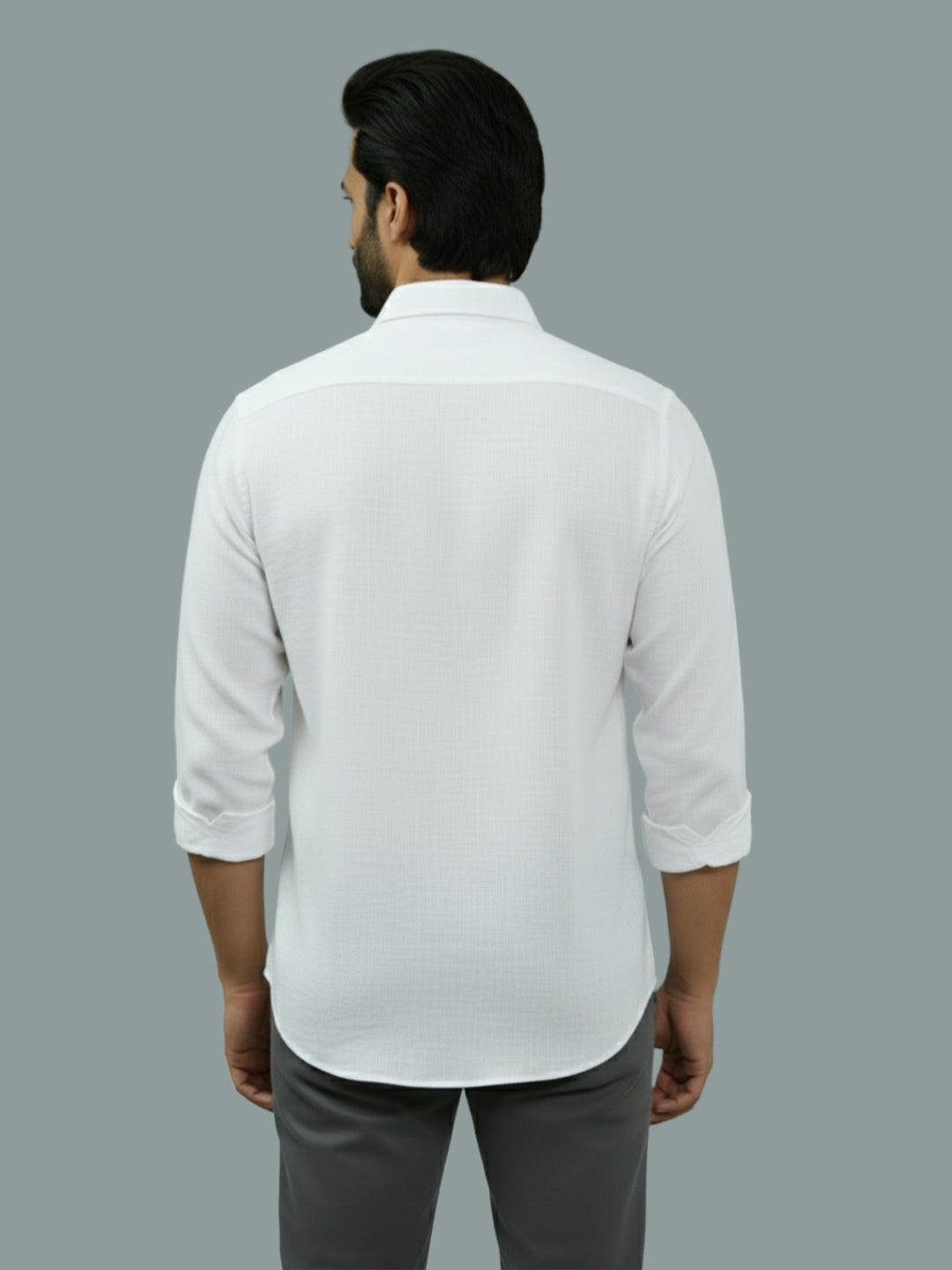 BULL FIRE Spread Collar Full Sleeve Cotton Regular Fit  Shirt for Men