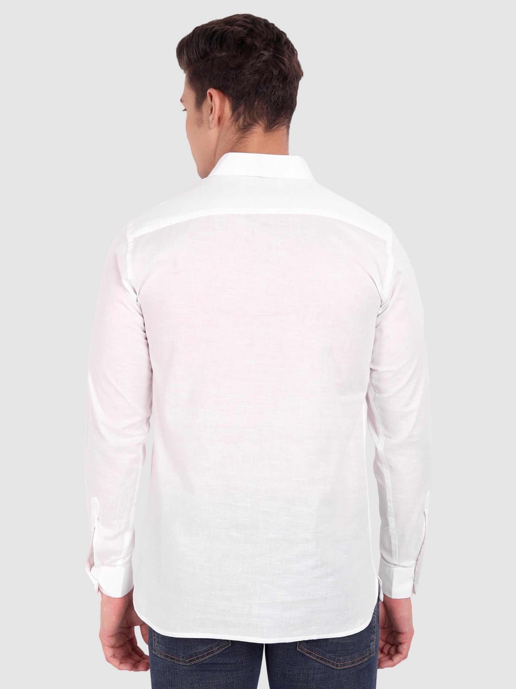 BULL FIRE Men Full Sleeve Roll Up Sleeve Style Spread Collar Pure Cotton Kurta