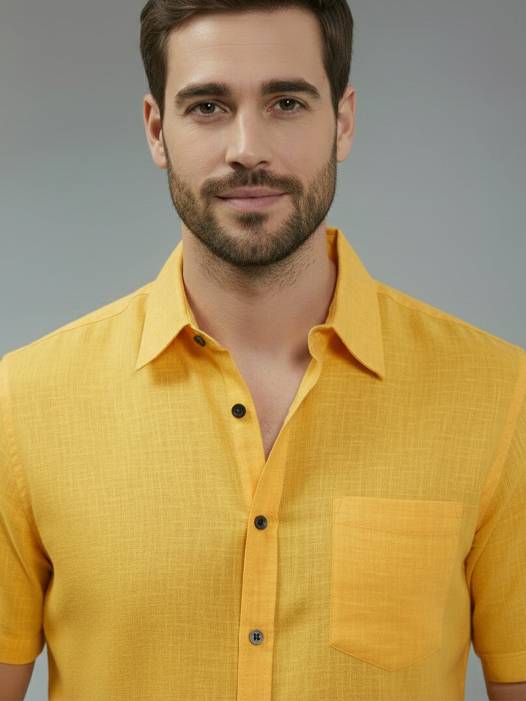 BULL FIRE Half Sleeve Spread Collar Cotton Regular Shirt for men