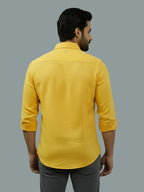 BULL FIRE Spread Collar Full Sleeve Cotton Regular Fit  Shirt for Men