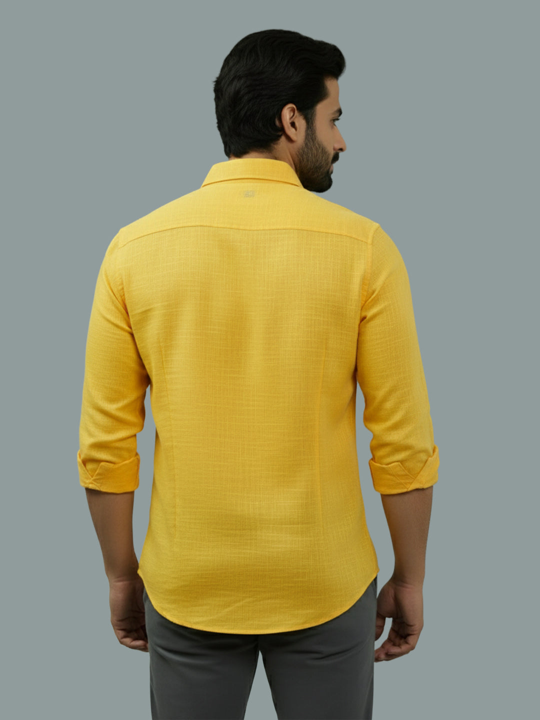 BULL FIRE Spread Collar Full Sleeve Cotton Regular Fit  Shirt for Men