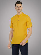 BULL FIRE Half Sleeve Kurta Regular Fit for Men