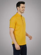 BULL FIRE Half Sleeve Kurta Regular Fit for Men